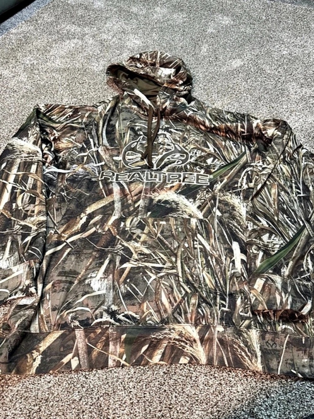 Realtree Camo Hooded Jacket Brown Green 2XL Like New